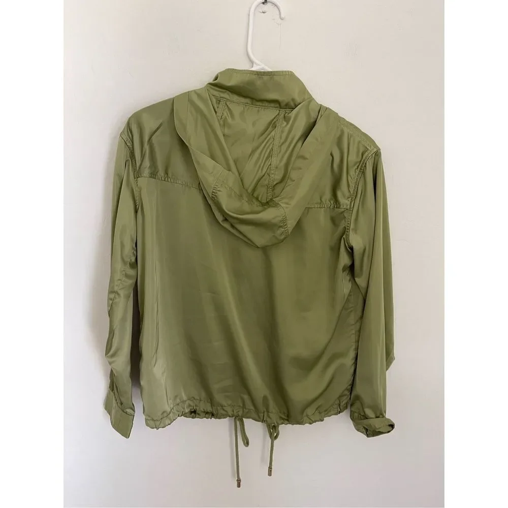 MICHAEL Michael Kors Olive Green Hooded Blouse - Picture 5 of 7